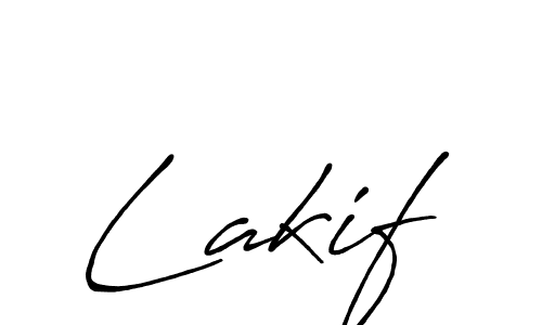 Lakif stylish signature style. Best Handwritten Sign (Antro_Vectra_Bolder) for my name. Handwritten Signature Collection Ideas for my name Lakif. Lakif signature style 7 images and pictures png