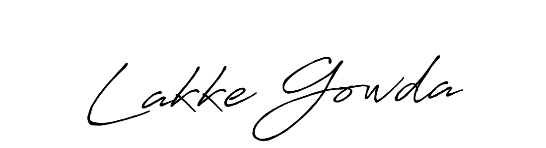 How to make Lakke Gowda signature? Antro_Vectra_Bolder is a professional autograph style. Create handwritten signature for Lakke Gowda name. Lakke Gowda signature style 7 images and pictures png