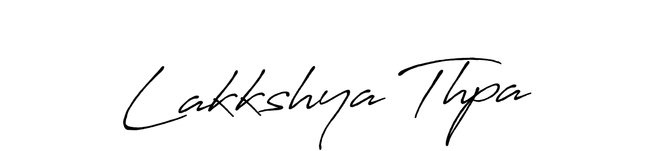 Design your own signature with our free online signature maker. With this signature software, you can create a handwritten (Antro_Vectra_Bolder) signature for name Lakkshya Thpa. Lakkshya Thpa signature style 7 images and pictures png