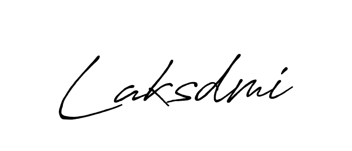 Use a signature maker to create a handwritten signature online. With this signature software, you can design (Antro_Vectra_Bolder) your own signature for name Laksdmi. Laksdmi signature style 7 images and pictures png