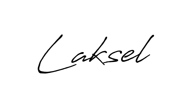 How to make Laksel signature? Antro_Vectra_Bolder is a professional autograph style. Create handwritten signature for Laksel name. Laksel signature style 7 images and pictures png