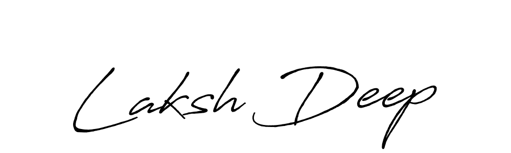 Create a beautiful signature design for name Laksh Deep. With this signature (Antro_Vectra_Bolder) fonts, you can make a handwritten signature for free. Laksh Deep signature style 7 images and pictures png