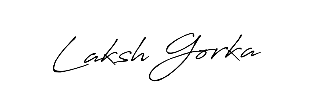 Best and Professional Signature Style for Laksh Gorka. Antro_Vectra_Bolder Best Signature Style Collection. Laksh Gorka signature style 7 images and pictures png