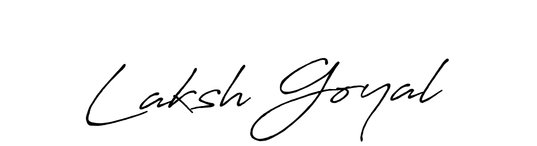Also You can easily find your signature by using the search form. We will create Laksh Goyal name handwritten signature images for you free of cost using Antro_Vectra_Bolder sign style. Laksh Goyal signature style 7 images and pictures png