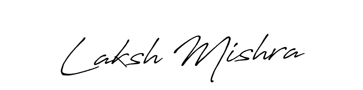 Also we have Laksh Mishra name is the best signature style. Create professional handwritten signature collection using Antro_Vectra_Bolder autograph style. Laksh Mishra signature style 7 images and pictures png