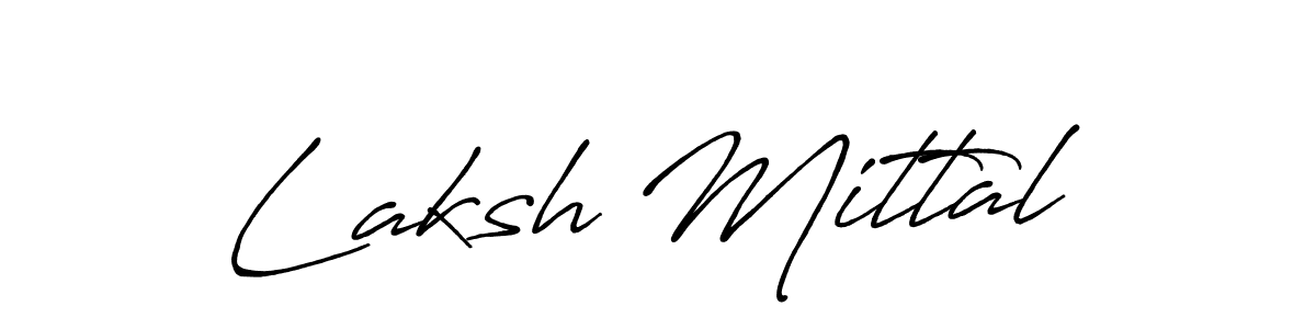 Also we have Laksh Mittal name is the best signature style. Create professional handwritten signature collection using Antro_Vectra_Bolder autograph style. Laksh Mittal signature style 7 images and pictures png