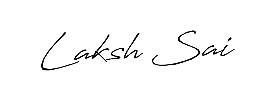 Once you've used our free online signature maker to create your best signature Antro_Vectra_Bolder style, it's time to enjoy all of the benefits that Laksh Sai name signing documents. Laksh Sai signature style 7 images and pictures png