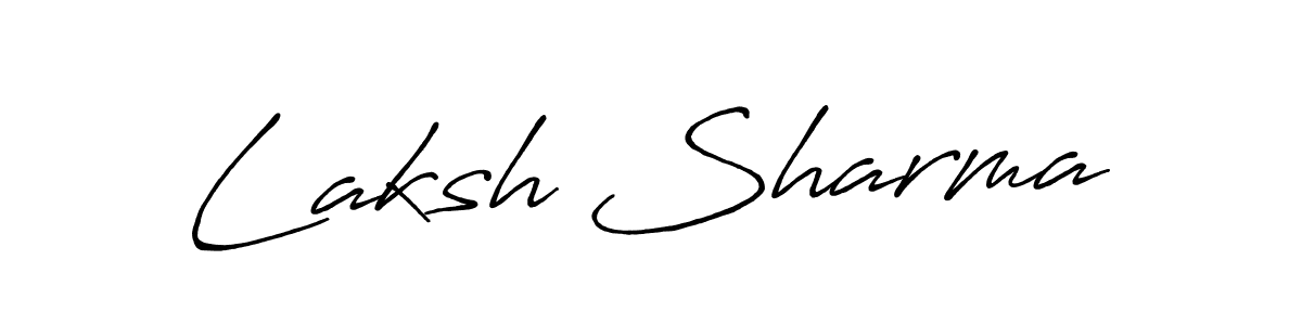 Antro_Vectra_Bolder is a professional signature style that is perfect for those who want to add a touch of class to their signature. It is also a great choice for those who want to make their signature more unique. Get Laksh Sharma name to fancy signature for free. Laksh Sharma signature style 7 images and pictures png