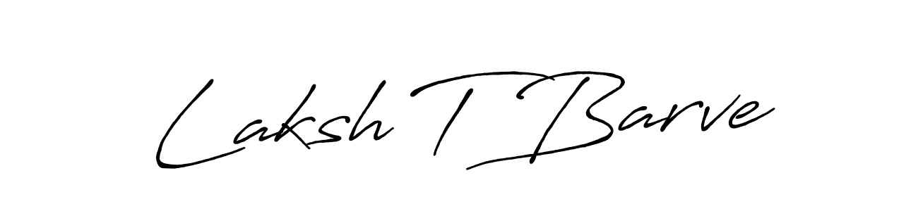 This is the best signature style for the Laksh T Barve name. Also you like these signature font (Antro_Vectra_Bolder). Mix name signature. Laksh T Barve signature style 7 images and pictures png