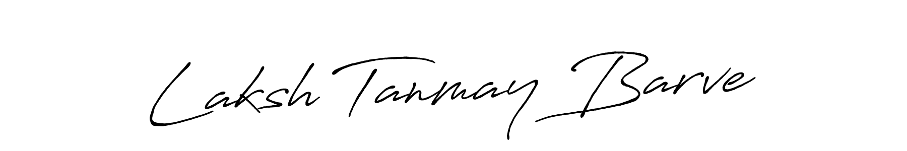 Design your own signature with our free online signature maker. With this signature software, you can create a handwritten (Antro_Vectra_Bolder) signature for name Laksh Tanmay Barve. Laksh Tanmay Barve signature style 7 images and pictures png