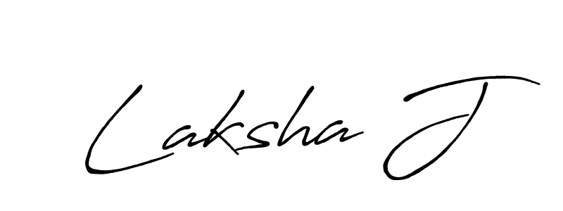 How to Draw Laksha J signature style? Antro_Vectra_Bolder is a latest design signature styles for name Laksha J. Laksha J signature style 7 images and pictures png
