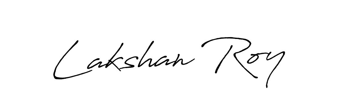 Design your own signature with our free online signature maker. With this signature software, you can create a handwritten (Antro_Vectra_Bolder) signature for name Lakshan Roy. Lakshan Roy signature style 7 images and pictures png