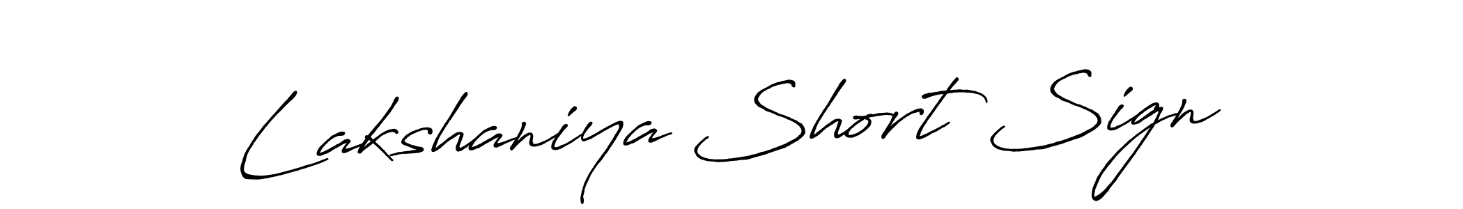 It looks lik you need a new signature style for name Lakshaniya Short Sign. Design unique handwritten (Antro_Vectra_Bolder) signature with our free signature maker in just a few clicks. Lakshaniya Short Sign signature style 7 images and pictures png