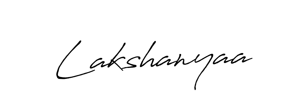 Design your own signature with our free online signature maker. With this signature software, you can create a handwritten (Antro_Vectra_Bolder) signature for name Lakshanyaa. Lakshanyaa signature style 7 images and pictures png