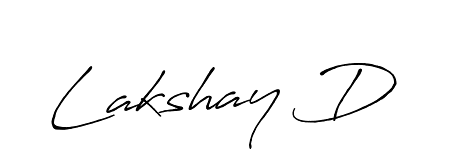 Create a beautiful signature design for name Lakshay D. With this signature (Antro_Vectra_Bolder) fonts, you can make a handwritten signature for free. Lakshay D signature style 7 images and pictures png