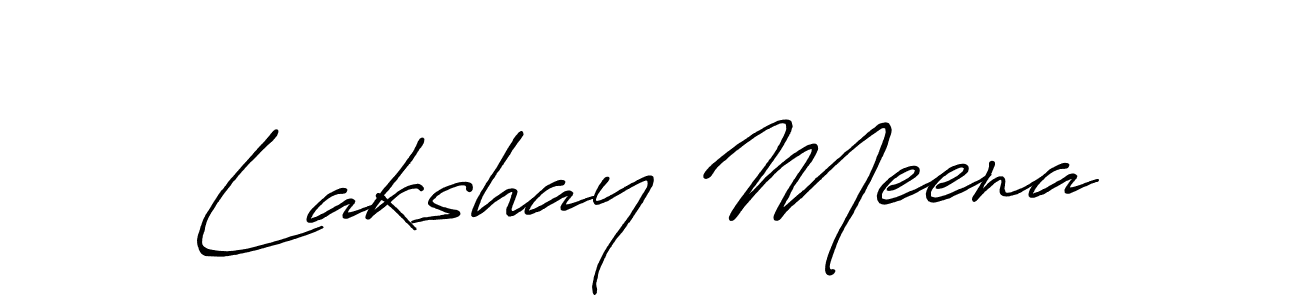 You should practise on your own different ways (Antro_Vectra_Bolder) to write your name (Lakshay Meena) in signature. don't let someone else do it for you. Lakshay Meena signature style 7 images and pictures png