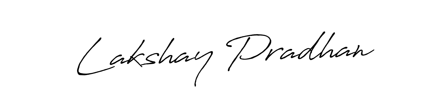 How to make Lakshay Pradhan signature? Antro_Vectra_Bolder is a professional autograph style. Create handwritten signature for Lakshay Pradhan name. Lakshay Pradhan signature style 7 images and pictures png