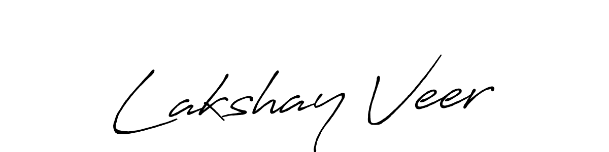 Lakshay Veer stylish signature style. Best Handwritten Sign (Antro_Vectra_Bolder) for my name. Handwritten Signature Collection Ideas for my name Lakshay Veer. Lakshay Veer signature style 7 images and pictures png