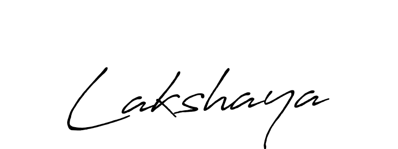 Use a signature maker to create a handwritten signature online. With this signature software, you can design (Antro_Vectra_Bolder) your own signature for name Lakshaya. Lakshaya signature style 7 images and pictures png