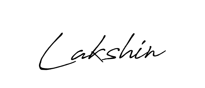 Use a signature maker to create a handwritten signature online. With this signature software, you can design (Antro_Vectra_Bolder) your own signature for name Lakshin. Lakshin signature style 7 images and pictures png