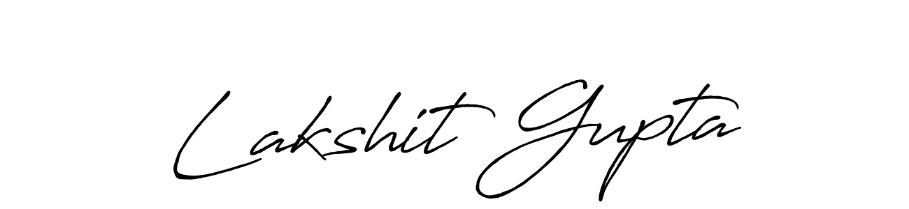 Design your own signature with our free online signature maker. With this signature software, you can create a handwritten (Antro_Vectra_Bolder) signature for name Lakshit Gupta. Lakshit Gupta signature style 7 images and pictures png