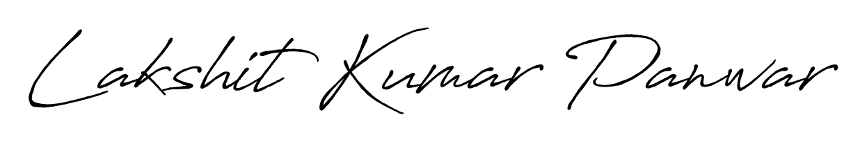 Enhance your business communications with Lakshit Kumar Panwar signature in Antro_Vectra_Bolder lettering. Clean, modern, and universally compatible. Lakshit Kumar Panwar signature style 7 images and pictures png