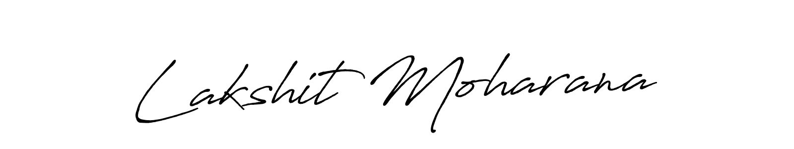 Create a beautiful signature design for name Lakshit Moharana. With this signature (Antro_Vectra_Bolder) fonts, you can make a handwritten signature for free. Lakshit Moharana signature style 7 images and pictures png