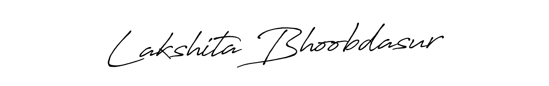 It looks lik you need a new signature style for name Lakshita Bhoobdasur. Design unique handwritten (Antro_Vectra_Bolder) signature with our free signature maker in just a few clicks. Lakshita Bhoobdasur signature style 7 images and pictures png
