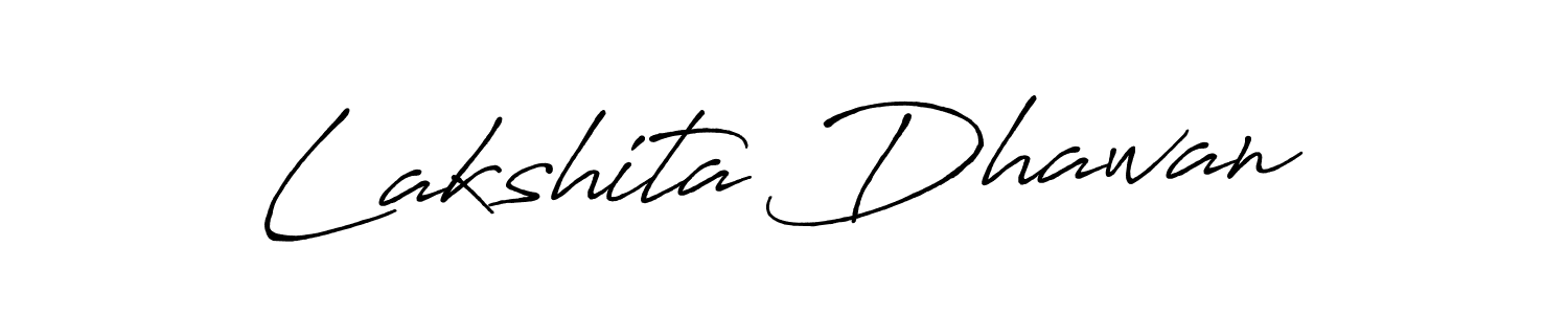 Antro_Vectra_Bolder is a professional signature style that is perfect for those who want to add a touch of class to their signature. It is also a great choice for those who want to make their signature more unique. Get Lakshita Dhawan name to fancy signature for free. Lakshita Dhawan signature style 7 images and pictures png