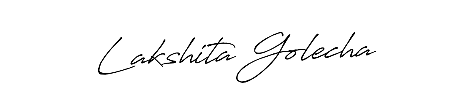 if you are searching for the best signature style for your name Lakshita Golecha. so please give up your signature search. here we have designed multiple signature styles  using Antro_Vectra_Bolder. Lakshita Golecha signature style 7 images and pictures png