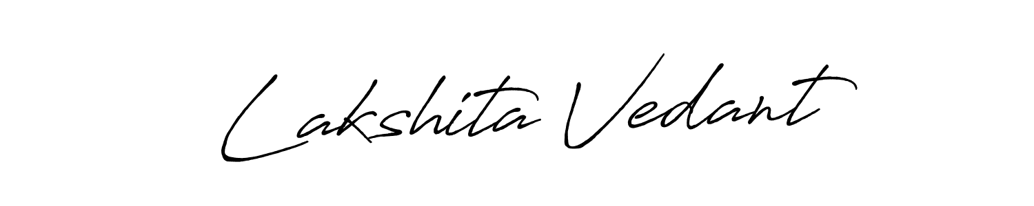 Make a beautiful signature design for name Lakshita Vedant. Use this online signature maker to create a handwritten signature for free. Lakshita Vedant signature style 7 images and pictures png