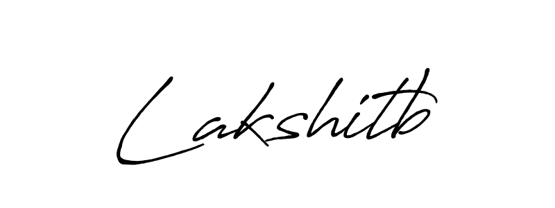 Make a beautiful signature design for name Lakshitb. With this signature (Antro_Vectra_Bolder) style, you can create a handwritten signature for free. Lakshitb signature style 7 images and pictures png