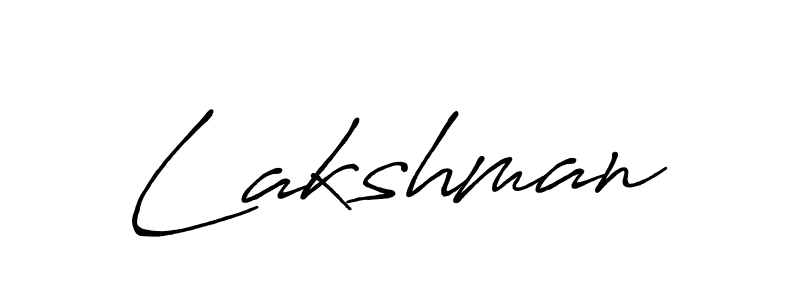 Make a beautiful signature design for name Lakshman. With this signature (Antro_Vectra_Bolder) style, you can create a handwritten signature for free. Lakshman signature style 7 images and pictures png