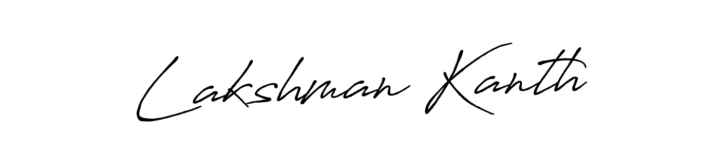 Use a signature maker to create a handwritten signature online. With this signature software, you can design (Antro_Vectra_Bolder) your own signature for name Lakshman Kanth. Lakshman Kanth signature style 7 images and pictures png