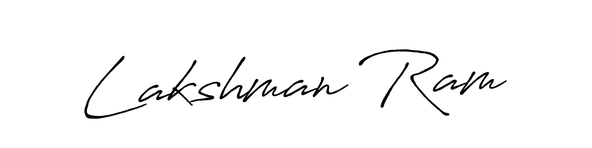 Use a signature maker to create a handwritten signature online. With this signature software, you can design (Antro_Vectra_Bolder) your own signature for name Lakshman Ram. Lakshman Ram signature style 7 images and pictures png