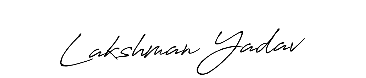 How to make Lakshman Yadav signature? Antro_Vectra_Bolder is a professional autograph style. Create handwritten signature for Lakshman Yadav name. Lakshman Yadav signature style 7 images and pictures png