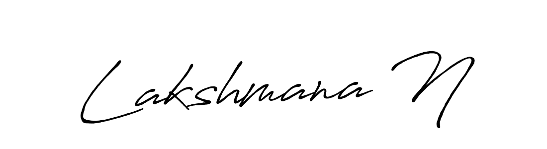 You should practise on your own different ways (Antro_Vectra_Bolder) to write your name (Lakshmana N) in signature. don't let someone else do it for you. Lakshmana N signature style 7 images and pictures png