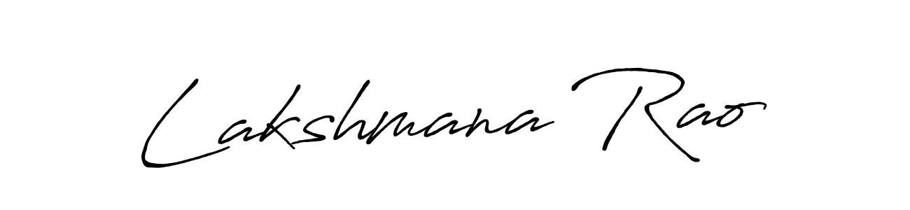 Also we have Lakshmana Rao name is the best signature style. Create professional handwritten signature collection using Antro_Vectra_Bolder autograph style. Lakshmana Rao signature style 7 images and pictures png