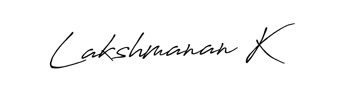 Also we have Lakshmanan K name is the best signature style. Create professional handwritten signature collection using Antro_Vectra_Bolder autograph style. Lakshmanan K signature style 7 images and pictures png