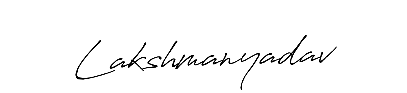 How to make Lakshmanyadav signature? Antro_Vectra_Bolder is a professional autograph style. Create handwritten signature for Lakshmanyadav name. Lakshmanyadav signature style 7 images and pictures png