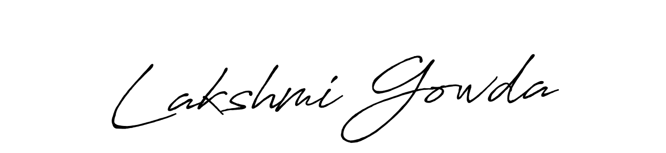 It looks lik you need a new signature style for name Lakshmi Gowda. Design unique handwritten (Antro_Vectra_Bolder) signature with our free signature maker in just a few clicks. Lakshmi Gowda signature style 7 images and pictures png