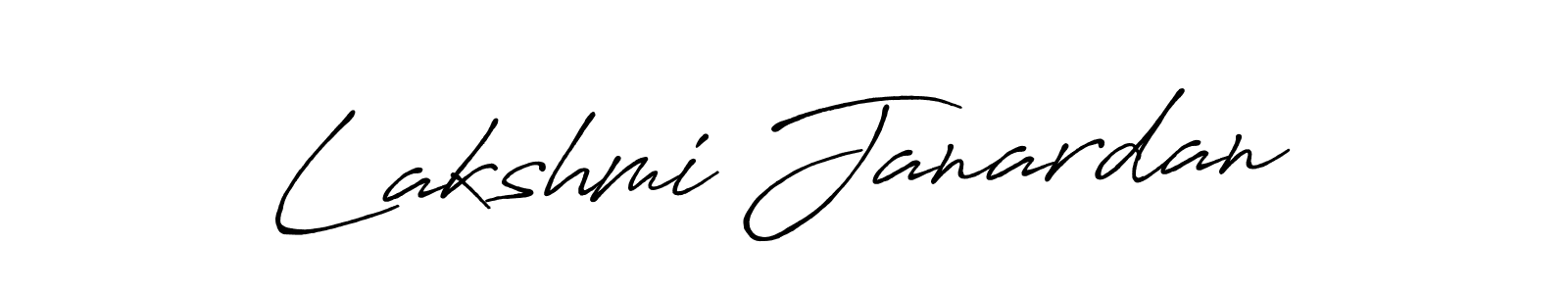 Use a signature maker to create a handwritten signature online. With this signature software, you can design (Antro_Vectra_Bolder) your own signature for name Lakshmi Janardan. Lakshmi Janardan signature style 7 images and pictures png