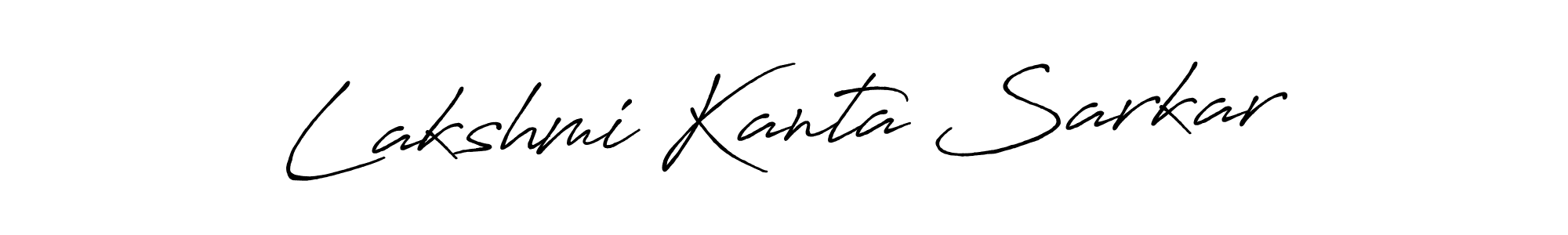 The best way (Antro_Vectra_Bolder) to make a short signature is to pick only two or three words in your name. The name Lakshmi Kanta Sarkar include a total of six letters. For converting this name. Lakshmi Kanta Sarkar signature style 7 images and pictures png