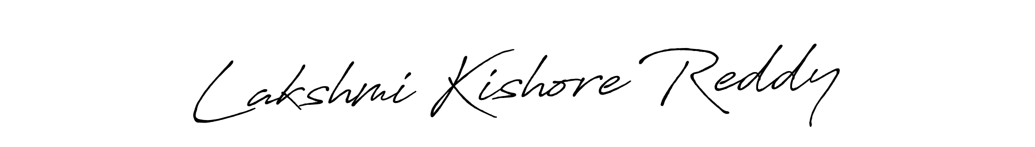 Also You can easily find your signature by using the search form. We will create Lakshmi Kishore Reddy name handwritten signature images for you free of cost using Antro_Vectra_Bolder sign style. Lakshmi Kishore Reddy signature style 7 images and pictures png