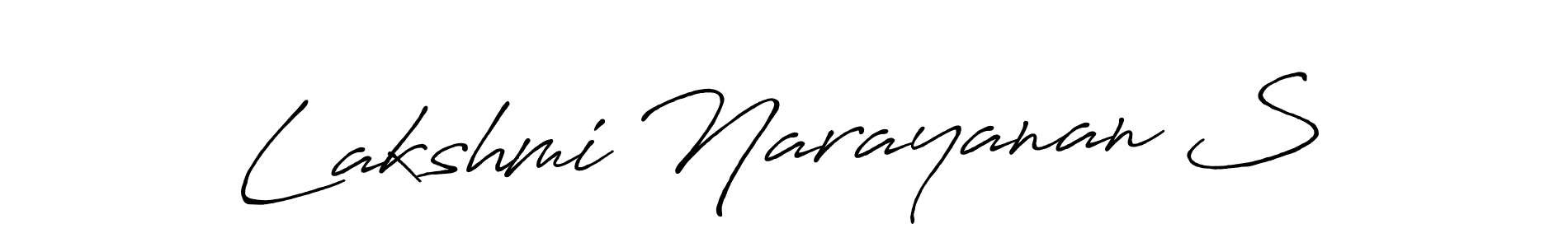 Similarly Antro_Vectra_Bolder is the best handwritten signature design. Signature creator online .You can use it as an online autograph creator for name Lakshmi Narayanan S. Lakshmi Narayanan S signature style 7 images and pictures png