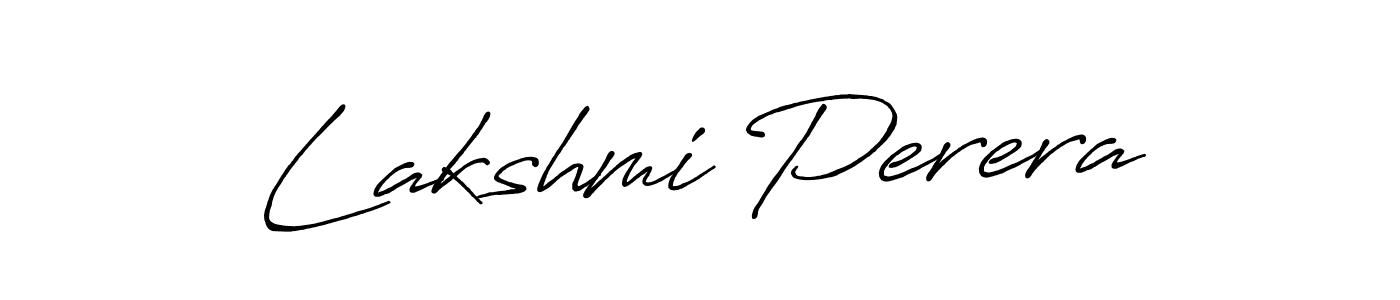 Make a beautiful signature design for name Lakshmi Perera. With this signature (Antro_Vectra_Bolder) style, you can create a handwritten signature for free. Lakshmi Perera signature style 7 images and pictures png