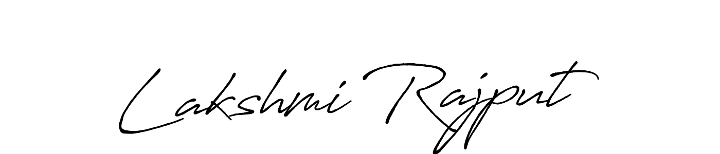 How to make Lakshmi Rajput name signature. Use Antro_Vectra_Bolder style for creating short signs online. This is the latest handwritten sign. Lakshmi Rajput signature style 7 images and pictures png