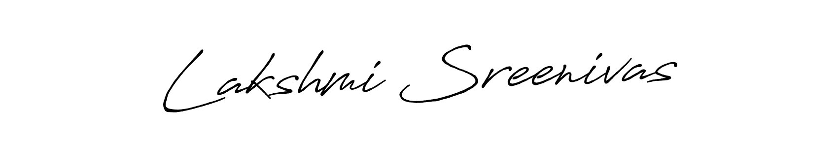 How to make Lakshmi Sreenivas name signature. Use Antro_Vectra_Bolder style for creating short signs online. This is the latest handwritten sign. Lakshmi Sreenivas signature style 7 images and pictures png