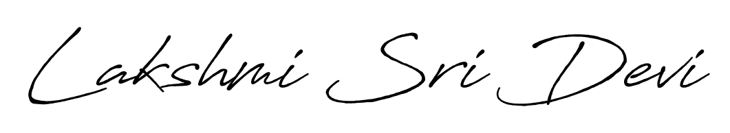 Generate high-definition signature styles for Lakshmi Sri Devi. The Antro_Vectra_Bolder typeface ensures crisp legibility and sophisticated design. Lakshmi Sri Devi signature style 7 images and pictures png