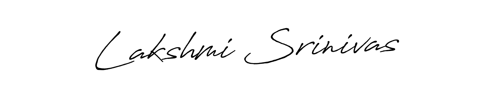 Lakshmi Srinivas stylish signature style. Best Handwritten Sign (Antro_Vectra_Bolder) for my name. Handwritten Signature Collection Ideas for my name Lakshmi Srinivas. Lakshmi Srinivas signature style 7 images and pictures png